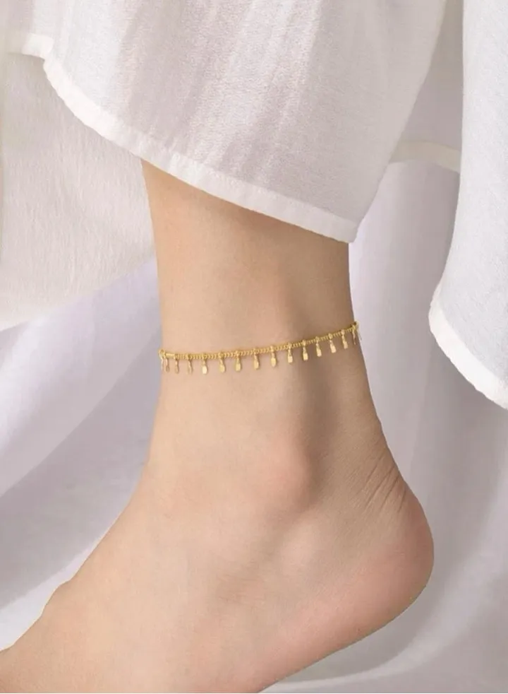 18k Gold Plated Stainless Steel Anklet