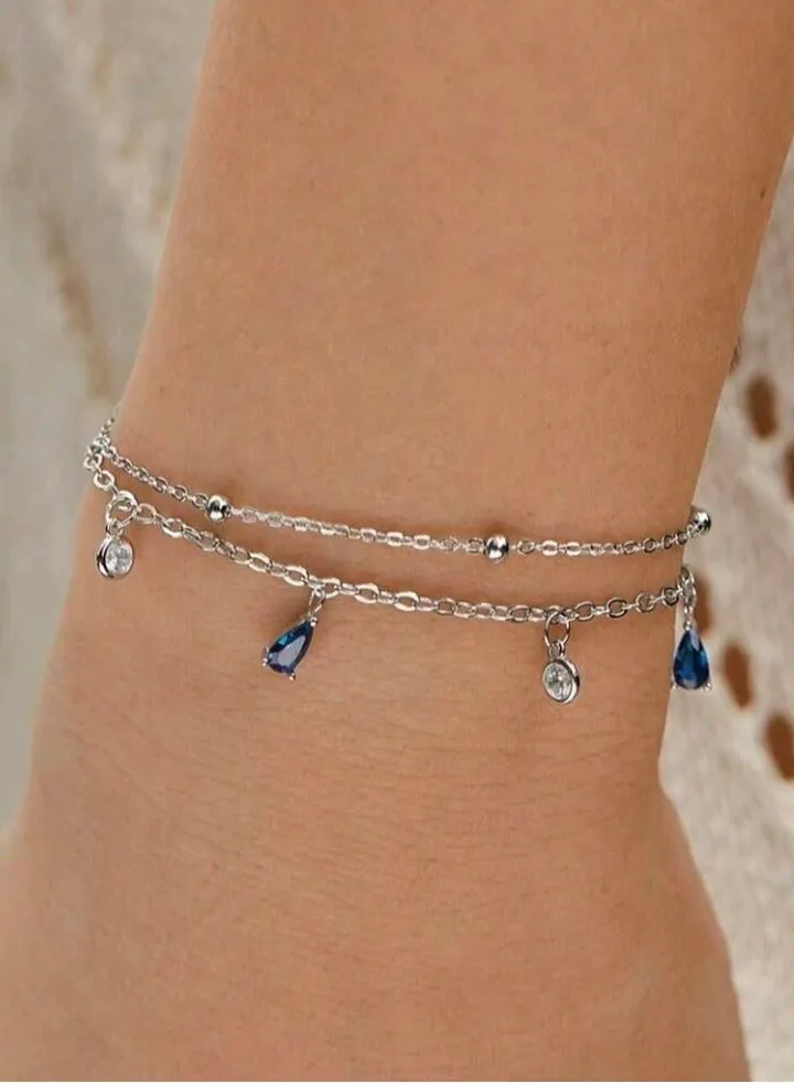 Pure 925 Sterling Silver Anklet For Women