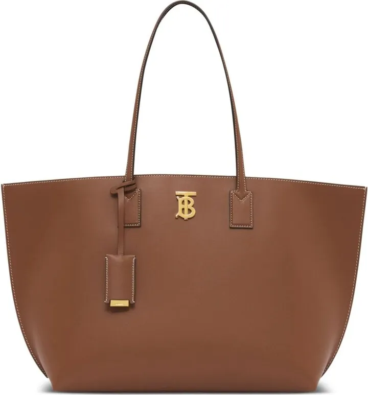 Monogram Leather Tote Bag
