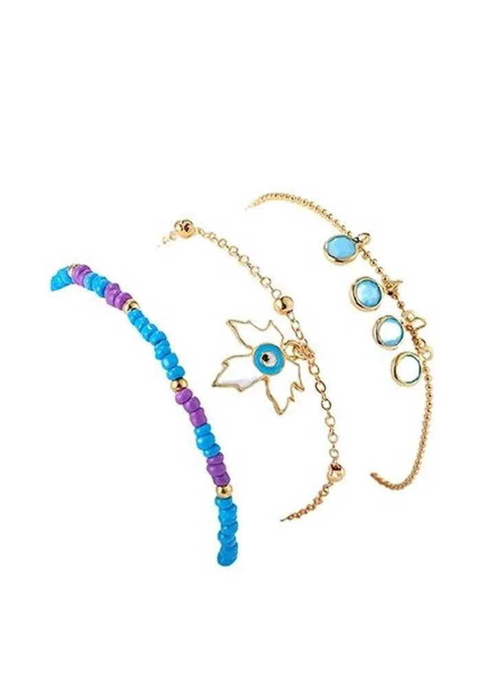 3-Piece Women Anklets