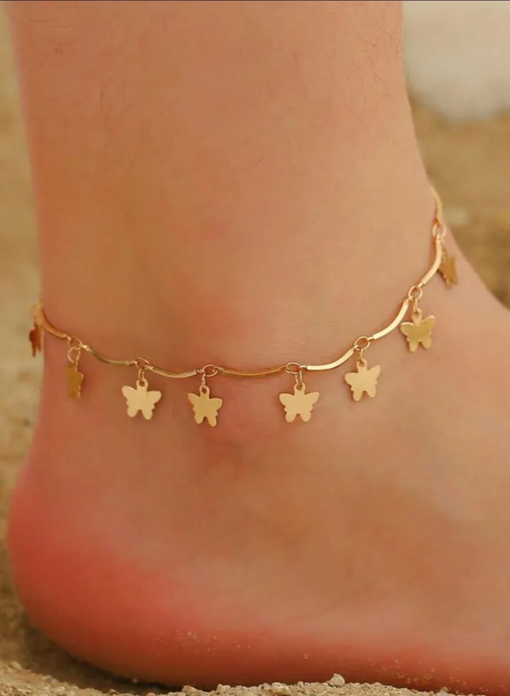 18k Gold Plated Stainless Steel Anklet