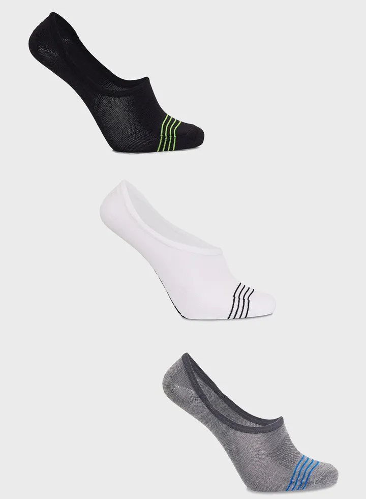 3 Pack No Show Socks
