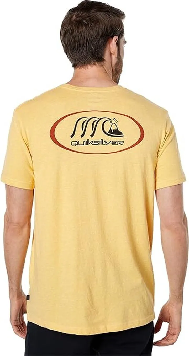 Quiksilver Repeater Short Sleeve Tee (Ochre Heather) Men's Clothing