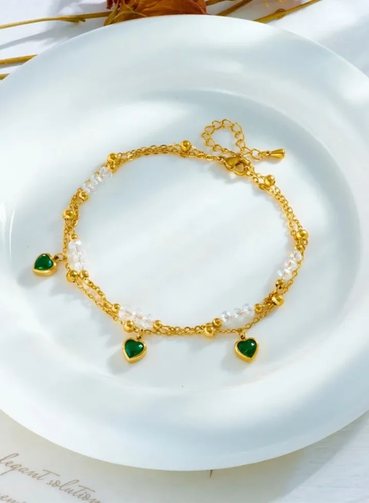Trendy Gold Stainless Steel Anklet For Women