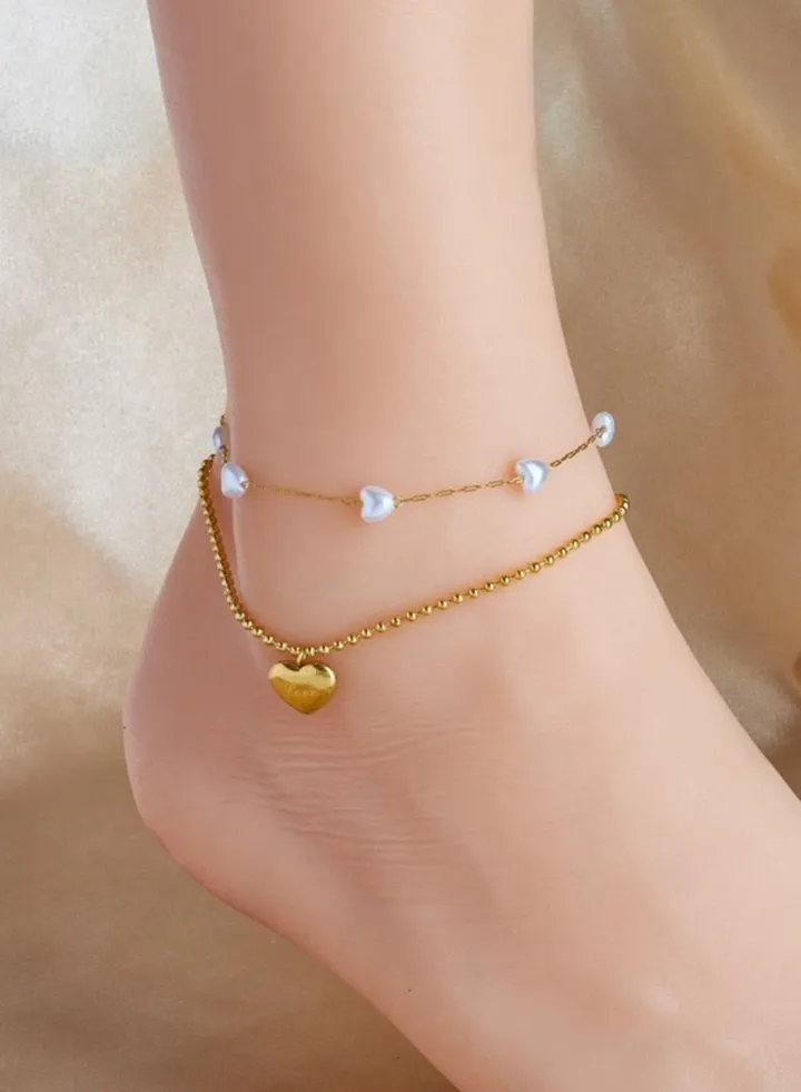 Trendy Gold Stainless Steel Anklet For Women