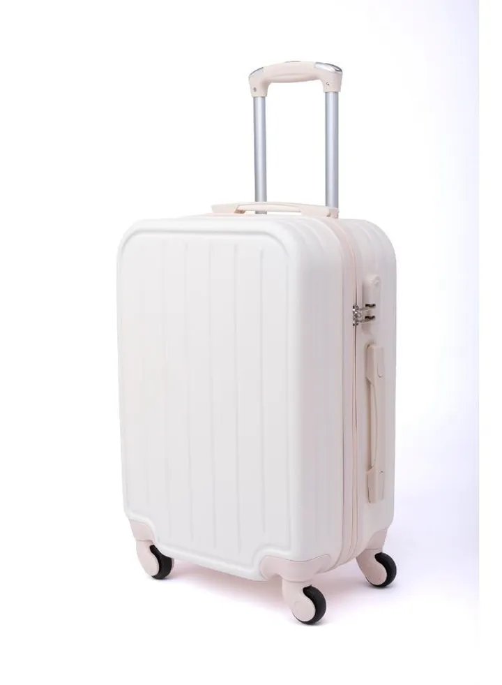 Cabin Carry Check-In Luggage Trolley Size 20 inch Beige