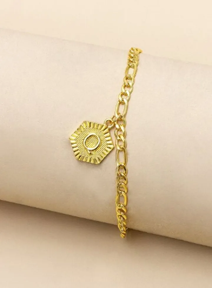 Fashion Letter Foot Jewelry Trendy Initial Alphabet Anklet For Women