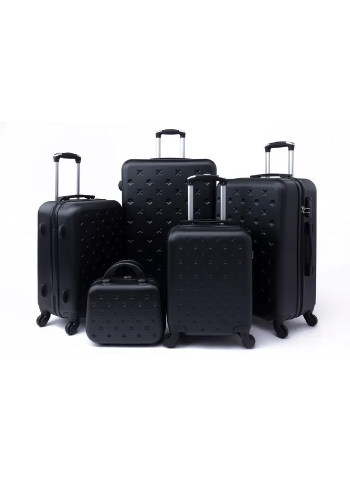 Limra Luggage Trolley Bags set of 5 Pcs black