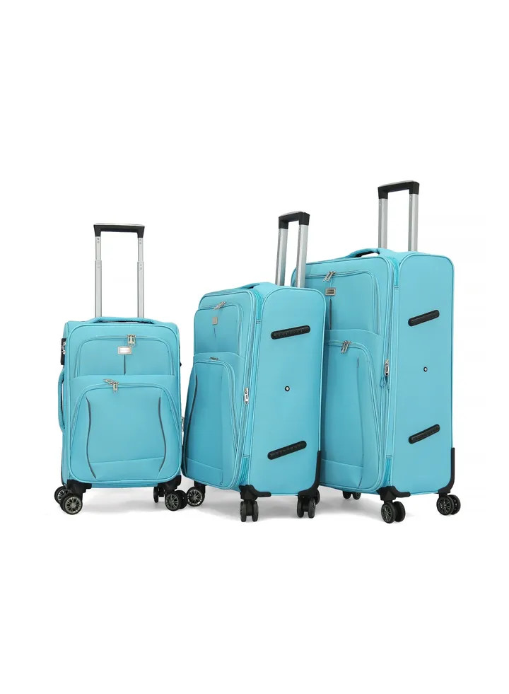 Giordano Softside Luggage Trolley Bag 3 Pieces set
