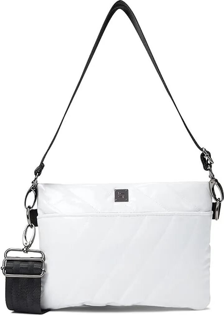 THINK ROYLN Diagonal Bum Bag 2.0 - Medium (White Patent) Handbags