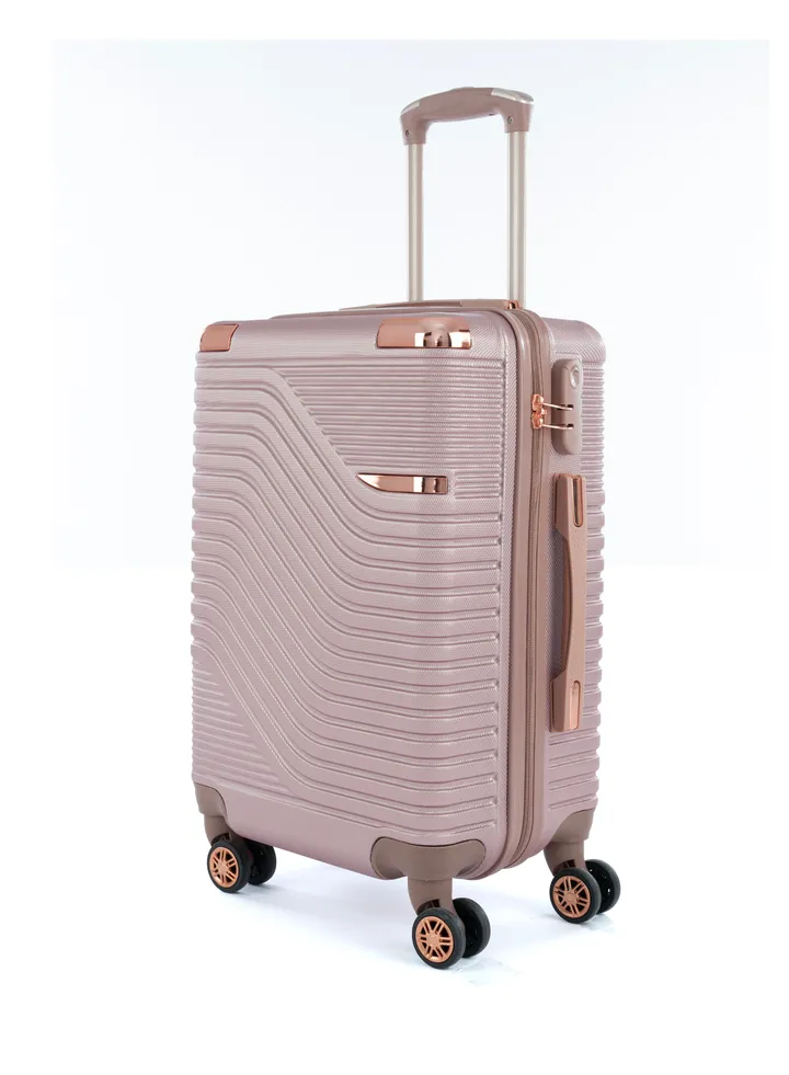 Cabin Carry Check-In Luggage Trolley Size 20 inch Rosegold