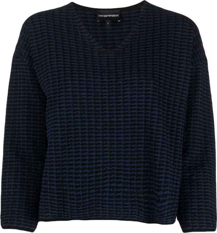 EMPORIO ARMANI- V-necked Sweater
