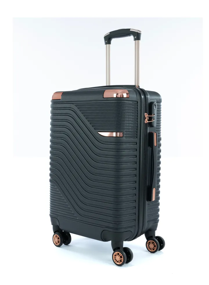 Cabin Carry Check-In Luggage Trolley Size 20 inch Black