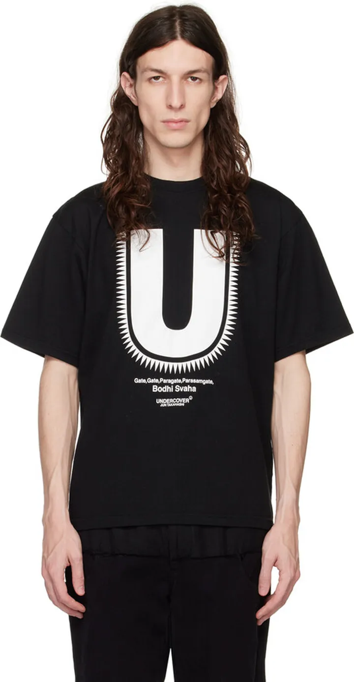 UNDERCOVER Black Printed T-Shirt
