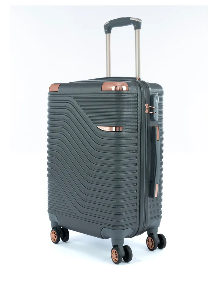 Cabin Carry Check-In Luggage Trolley Size 20 inch grey