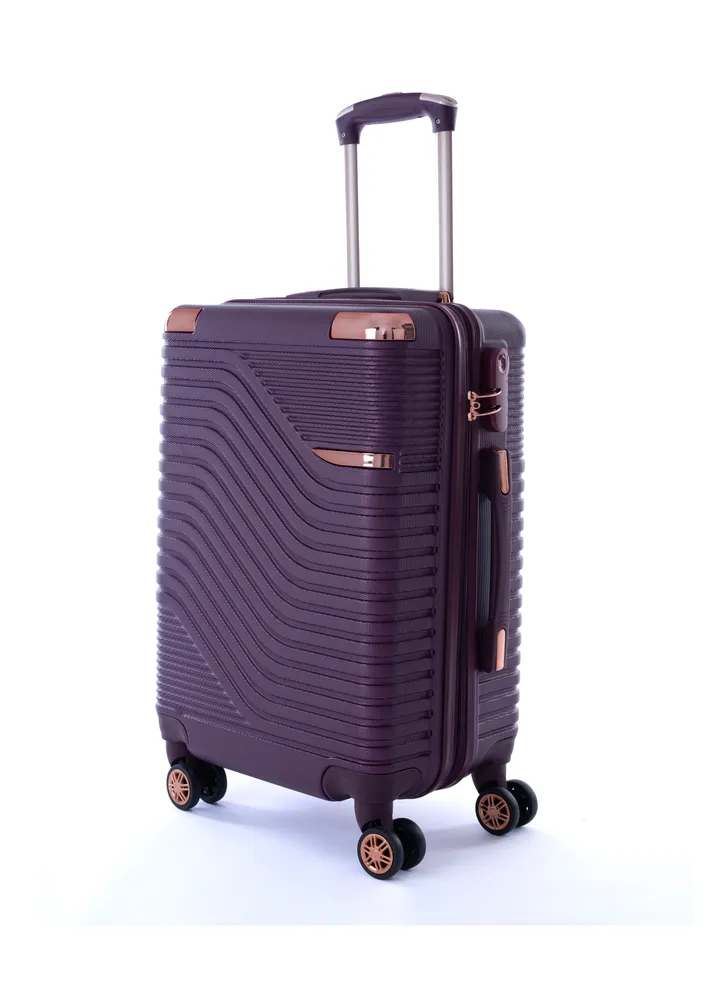Cabin Carry Check-In Luggage Trolley Size 20 inch maroon