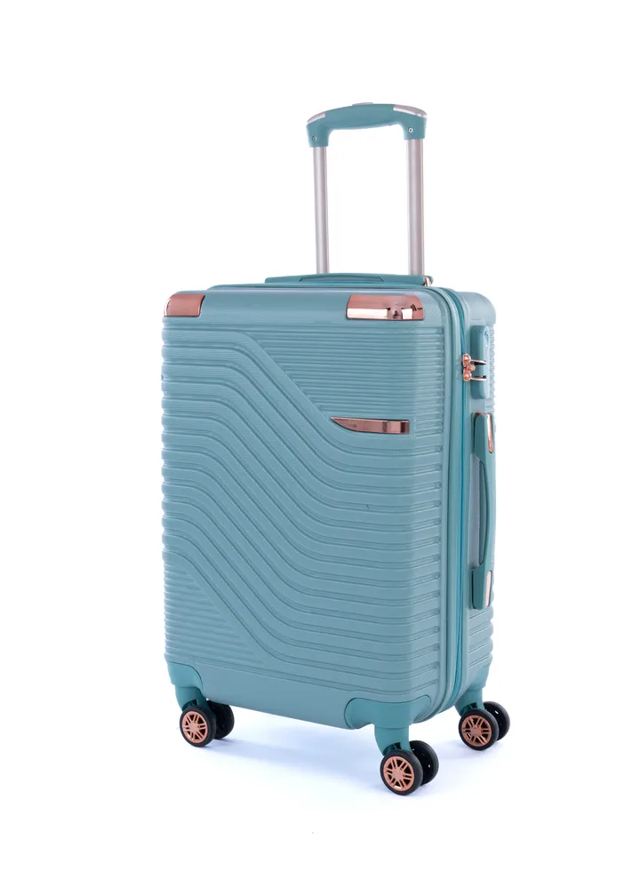 Cabin Carry Check-In Luggage Trolley Size 20 inch ice green