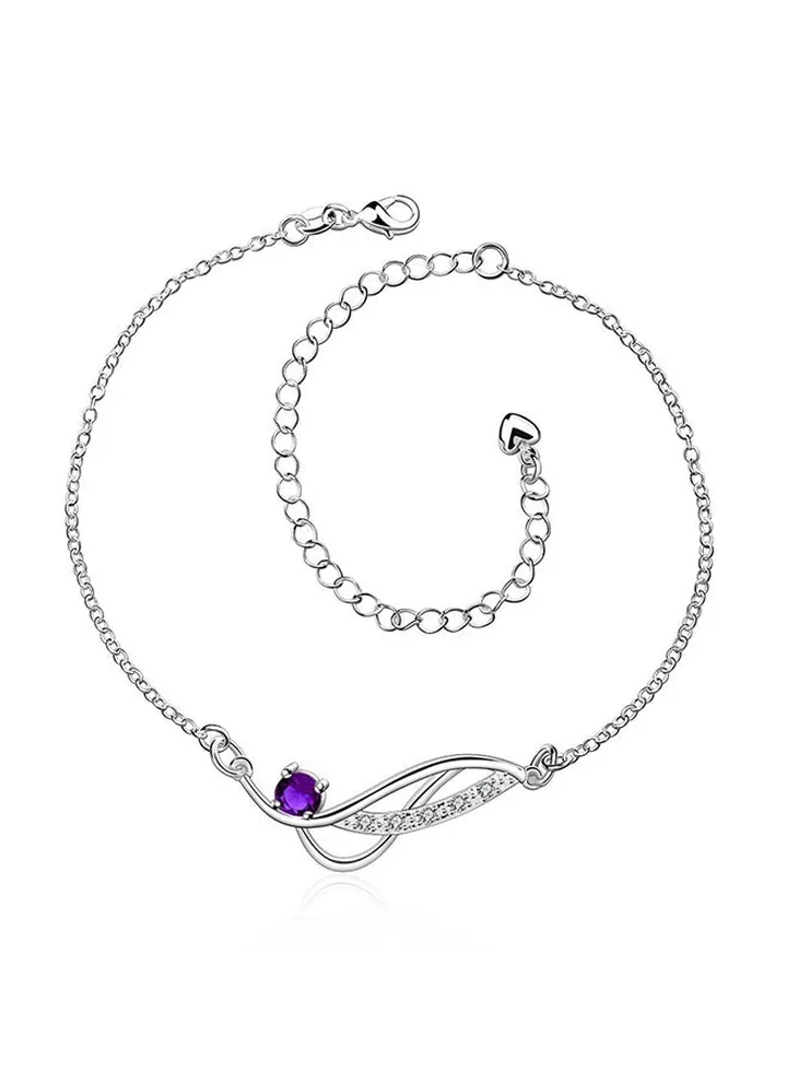 925 Silver Plated Anklet