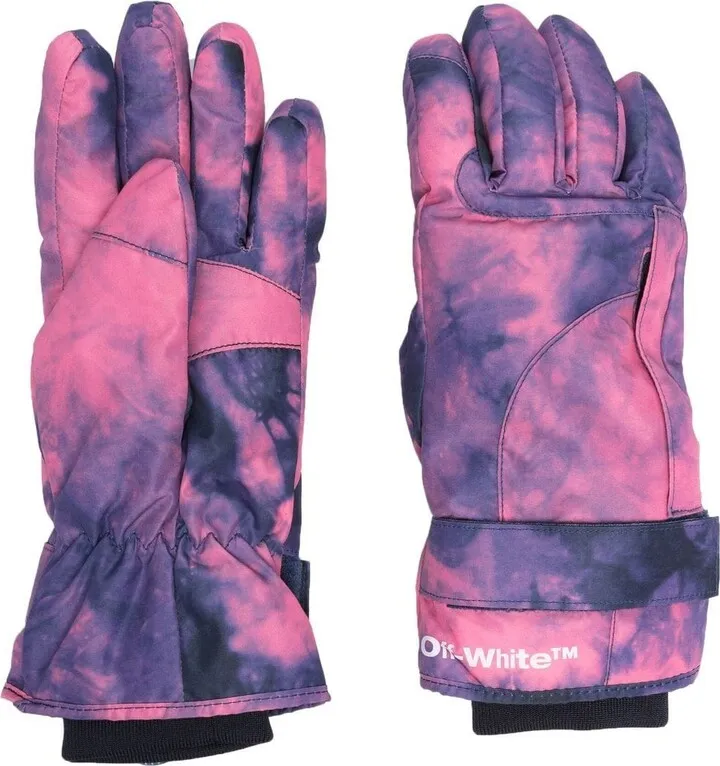 Tie-Dye Insulated Ski Gloves