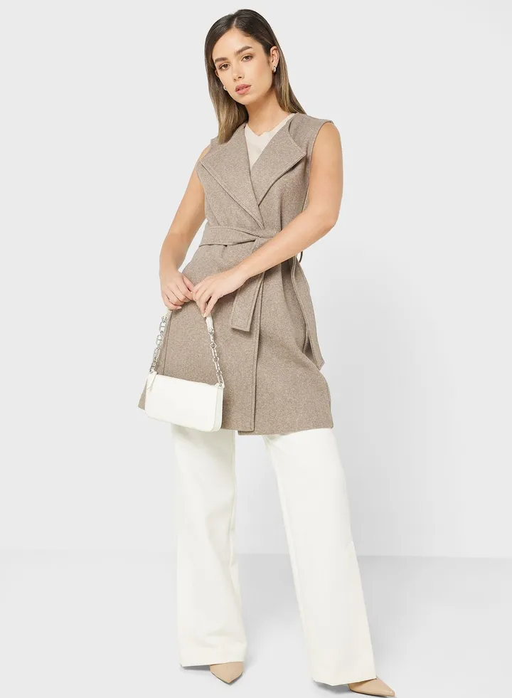 Belted Vest Coat