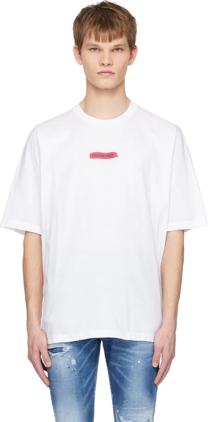 Dsquared2 White Skater T-Shirt