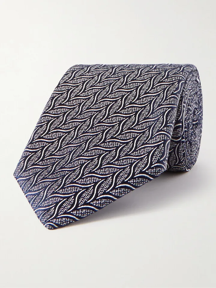 7.5cm Silk-Jacquard Tie