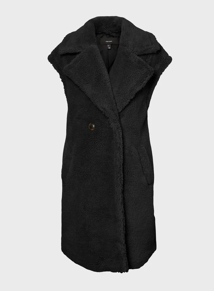 Pocket Detail Longline Coat