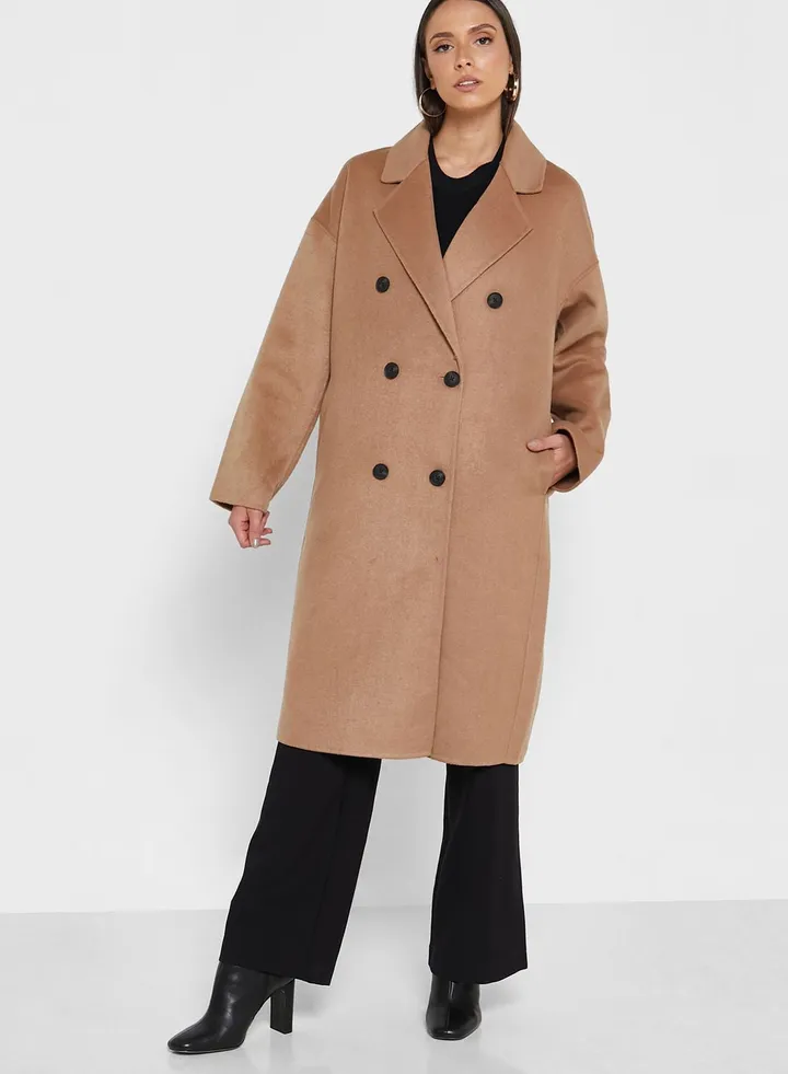 Double Breasted Longline Coat