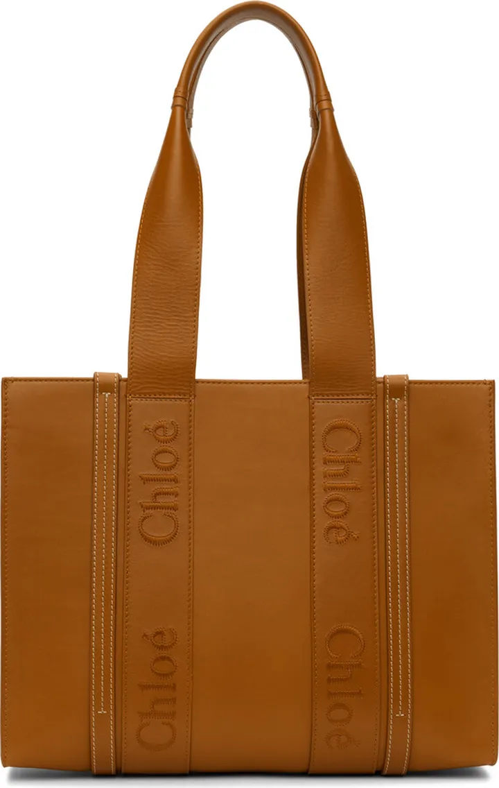 Chloé Tan Medium Woody Tote