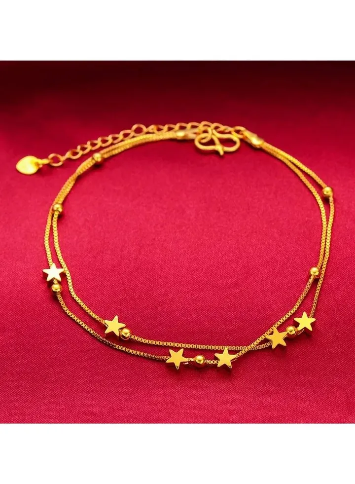 Gold alternative anklet with a wonderful design