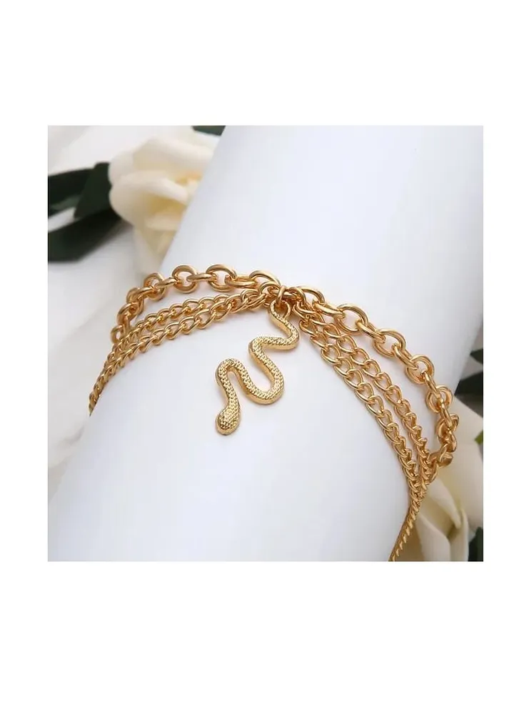 Snake foot anklet