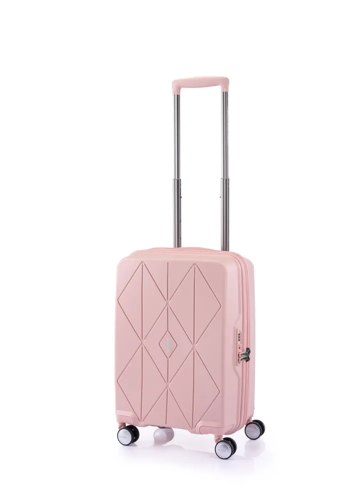 American Tourister ARGYLE hard spinner luggage cabin TSA 55cm - pink