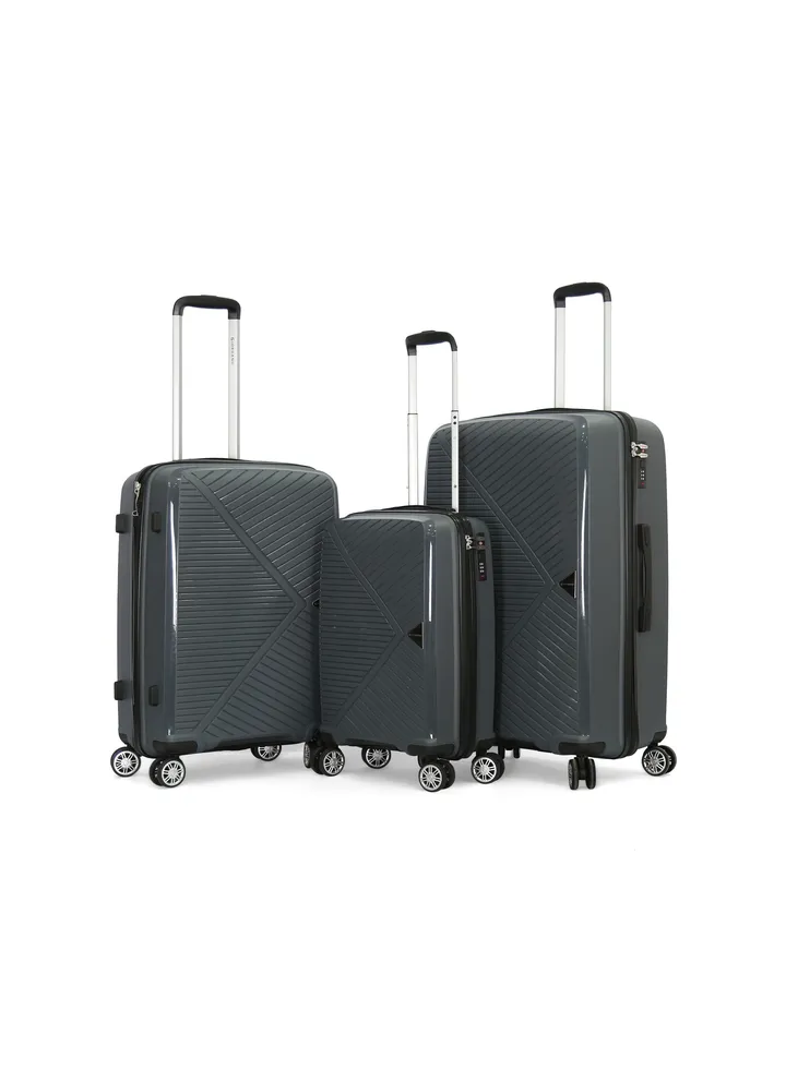 Giordano Hardside Luggage Trolley Bag 3 Pcs Set