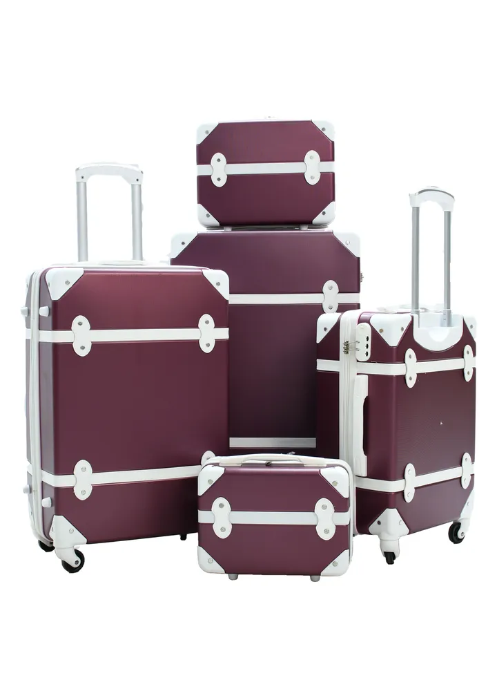 5-Piece Luggage Trolley Bag Set