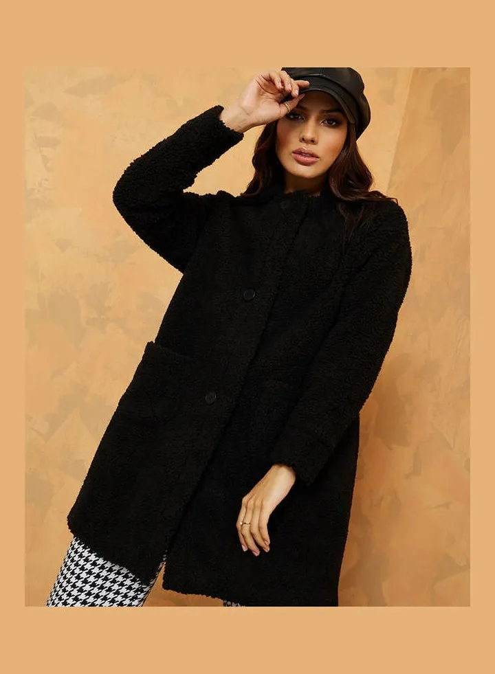 Longline Faux Fur Oversized Coat