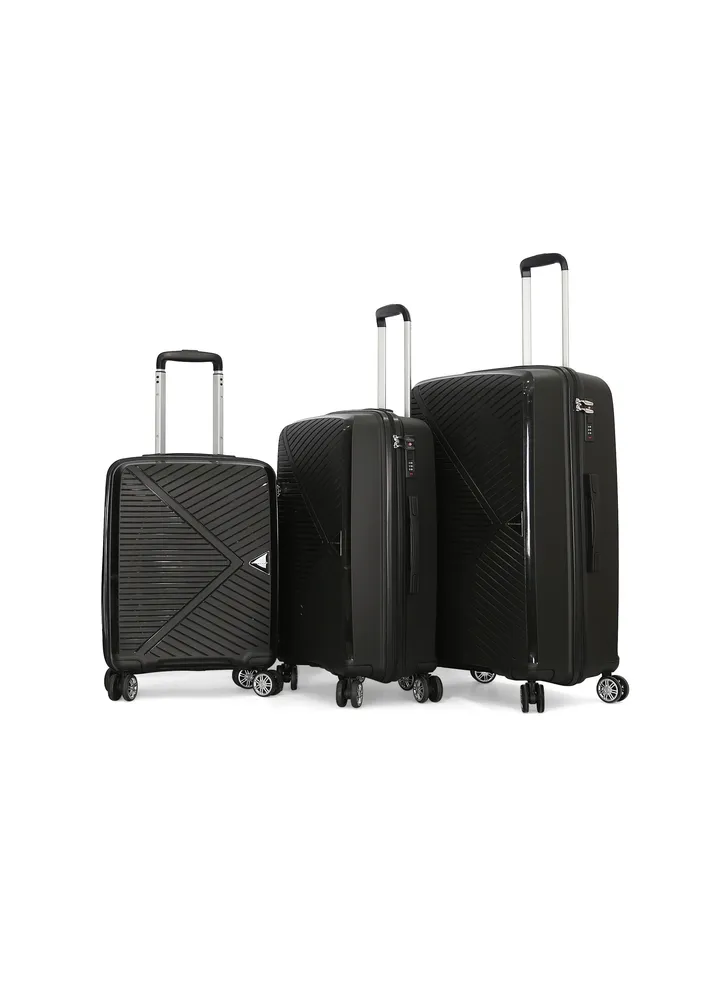 Giordano Hardside Luggage Trolley Bag 3 Pcs Set