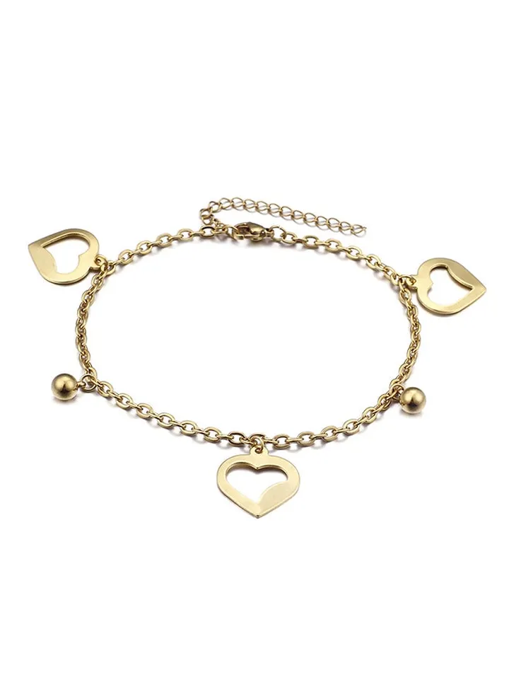 Heart Charm Anklet