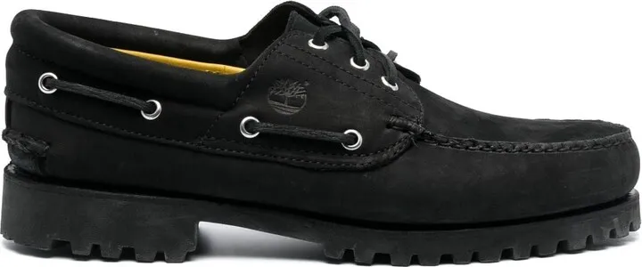 Lace-Up Suede Loafers