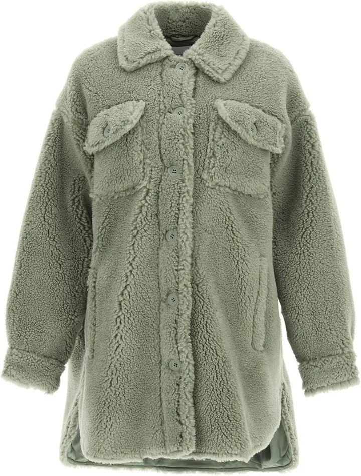 Stand Studio Faux-Fur Single Breasted Coat