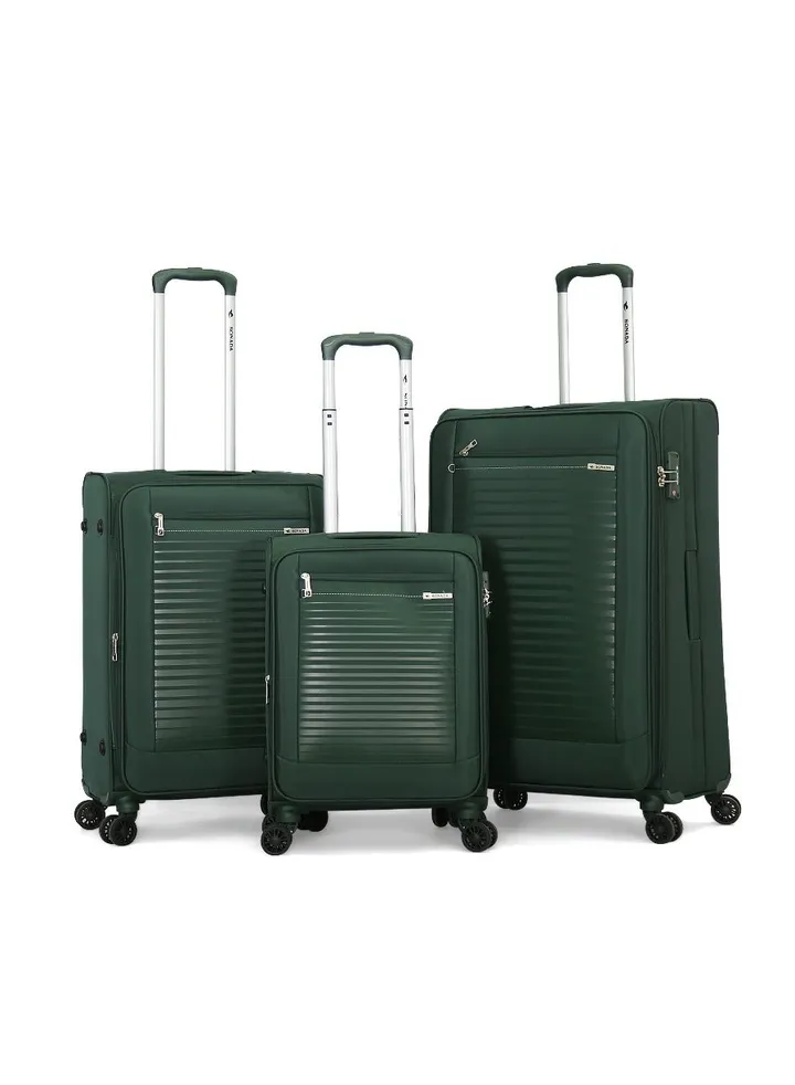Sonada Sonada 3 Piece Luggage Set L 28-M 24-S 20 Green