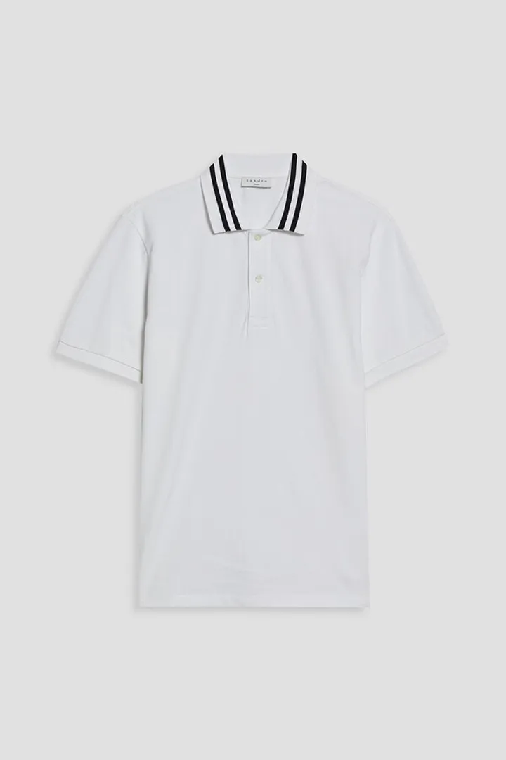 Cotton-piqué polo shirt