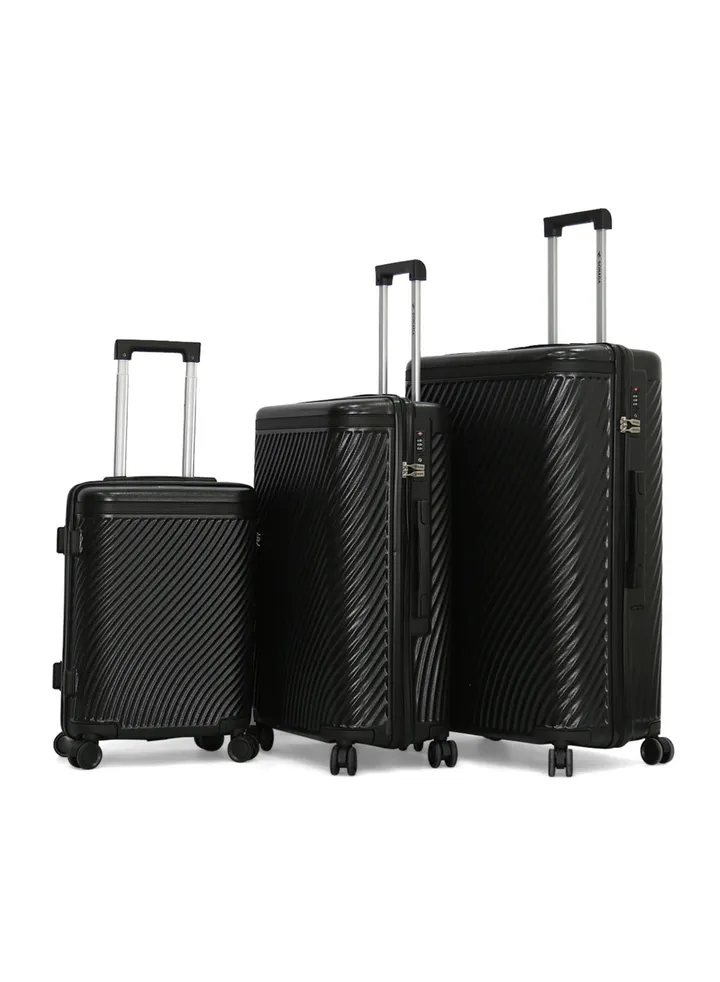 Sonada Hardshell Luggage Trolley Bag 3 pcs Set,Black