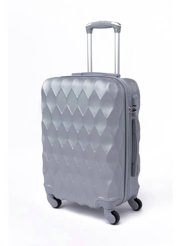 Cabin Carry Check-In Luggage Trolley Size 20 inch Silver