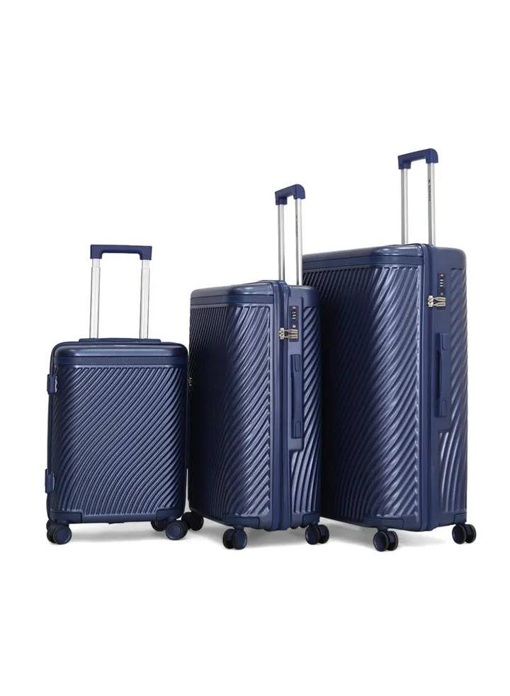 Sonada Hardshell Luggage Trolley Bag 3 pcs Set,Blue