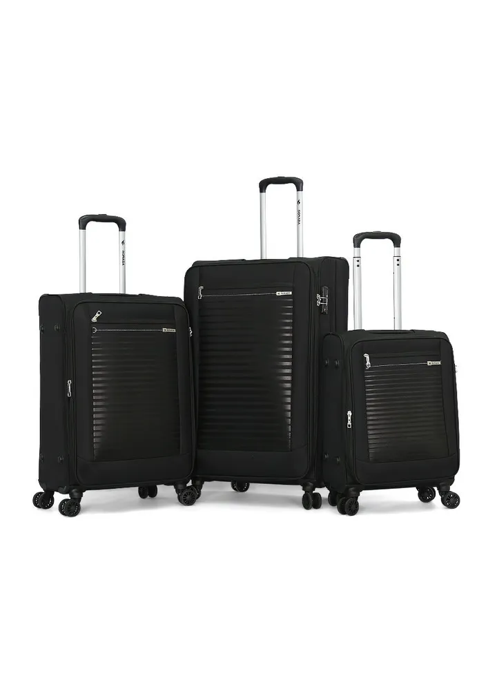 Sonada 3 Piece Luggage Set L 28-M 24-S 20 Black