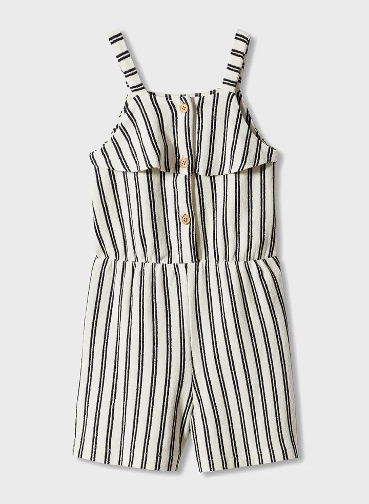 Kids Striped Playsuits