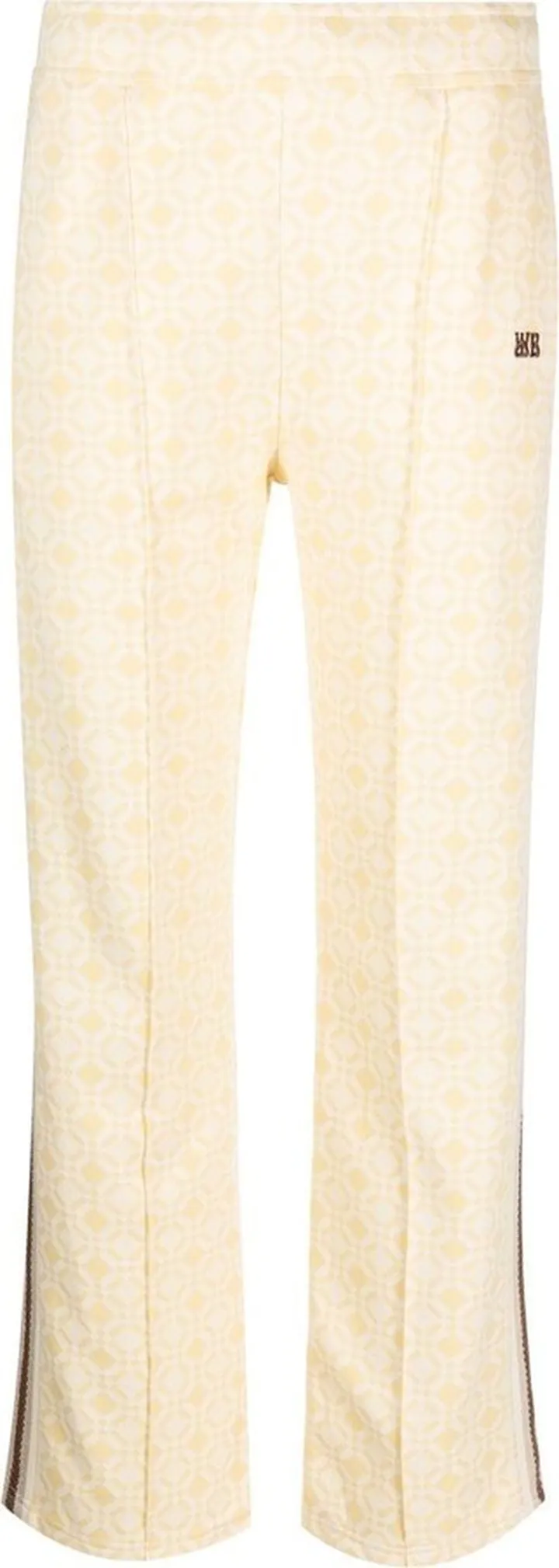 Jacquard-Knit Track Pants