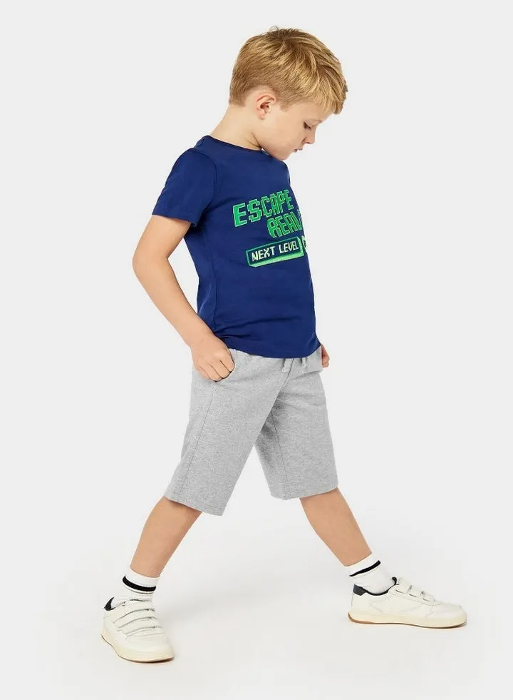 Grey and Navy Jersey Shorts 2 Pack
