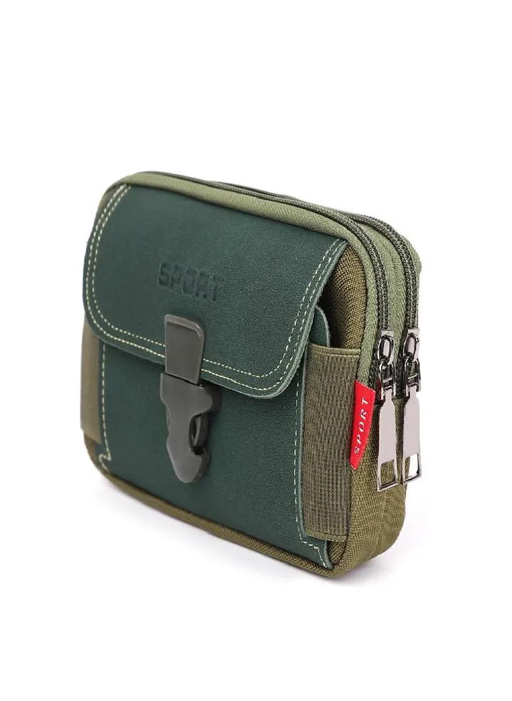Outdoor Canvas Waist Bag Sport Casual Men Phone Purse Zipper Belt Bum Pouch