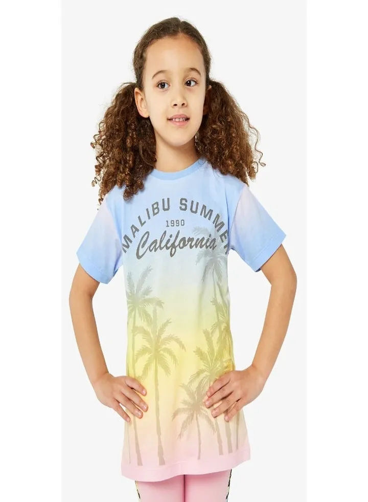 Palm Tree Longline T Shirt